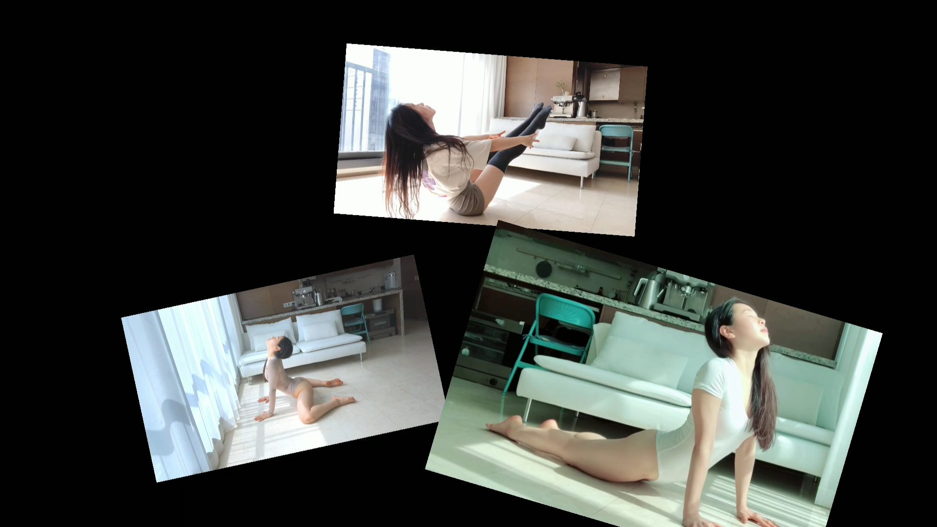 柔软的身体,勾人的动作,完美的曲线,瑜伽